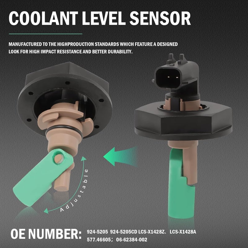 Fraylis 924-5205 Coolant Level Sensor Compatible with Cascadia 2008-2020 Columbia 2007-2017, 924-5205CD, LCS-X1428Z, LCS-X1428A, 577.46605, 06-62384-002 - Image 5